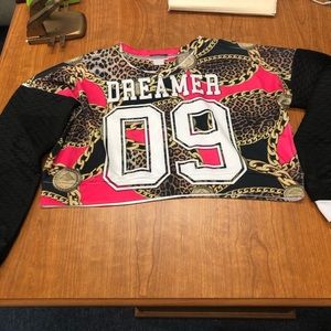 Cute long sleeve crop top